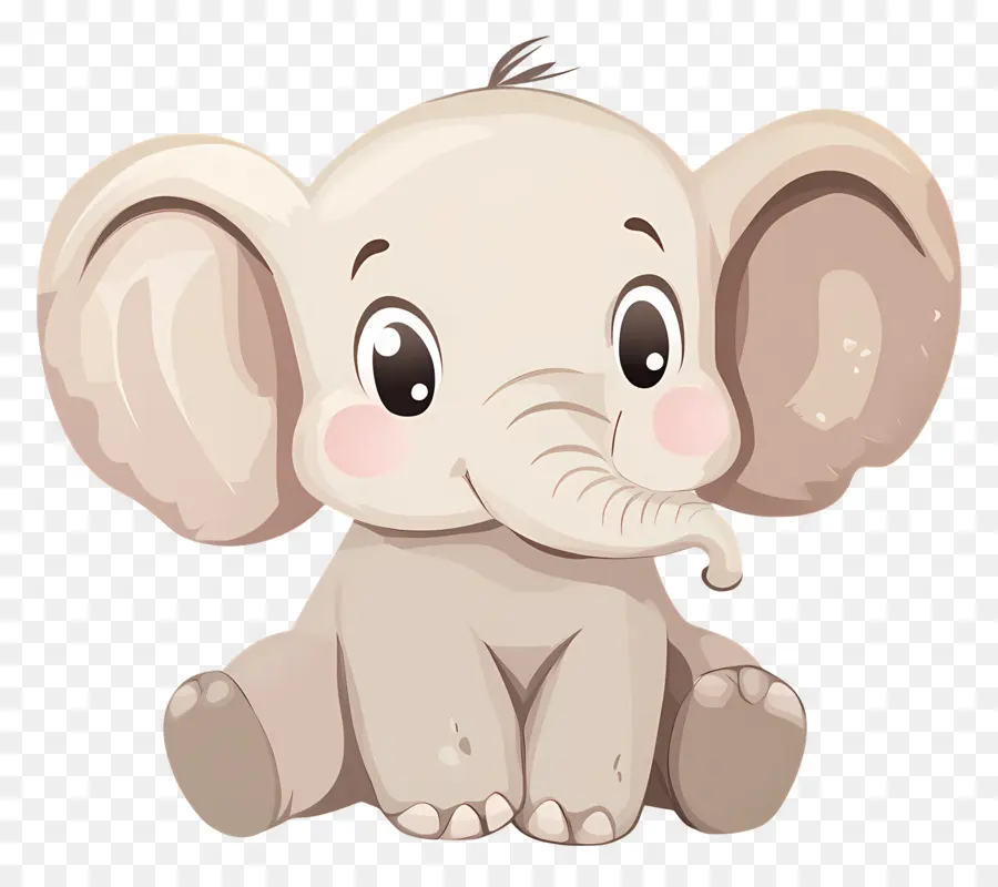 Bebê Elefante，Elefante Fofo PNG