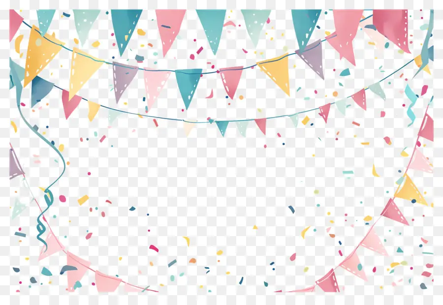 Fundo De Aniversário，Decorações Para Festas PNG