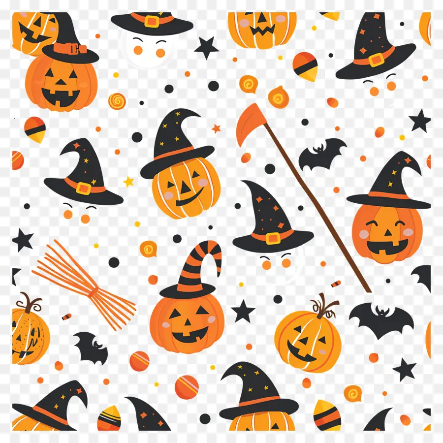 Fundo De Halloween，Ícones De Halloween PNG