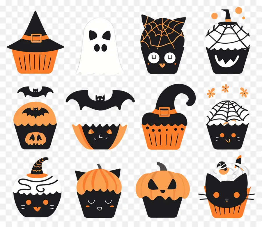 Bolinhos De Halloween，Gato PNG