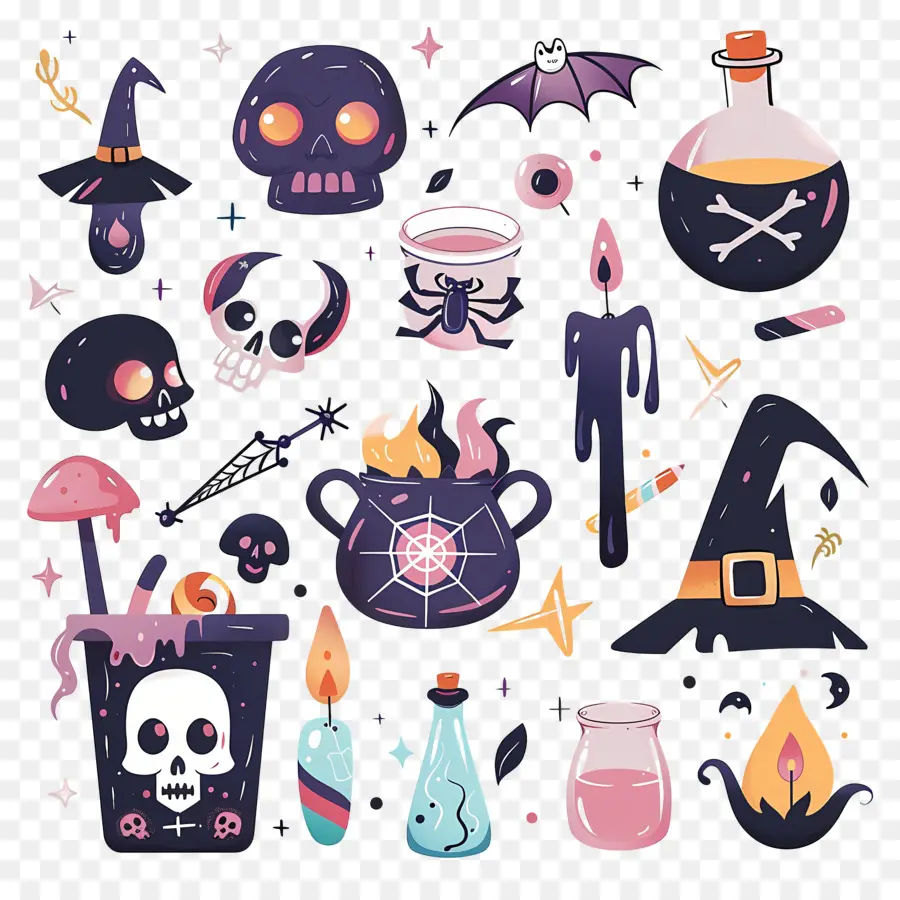 Fundo De Halloween，Poção De Halloween PNG