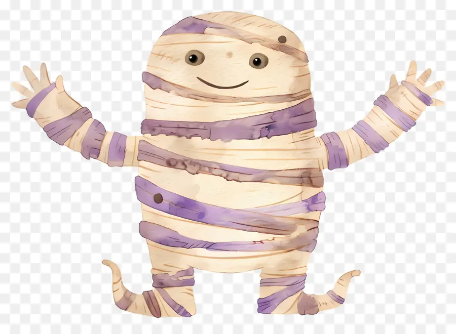 Múmia De Halloween，Múmia Sorridente PNG