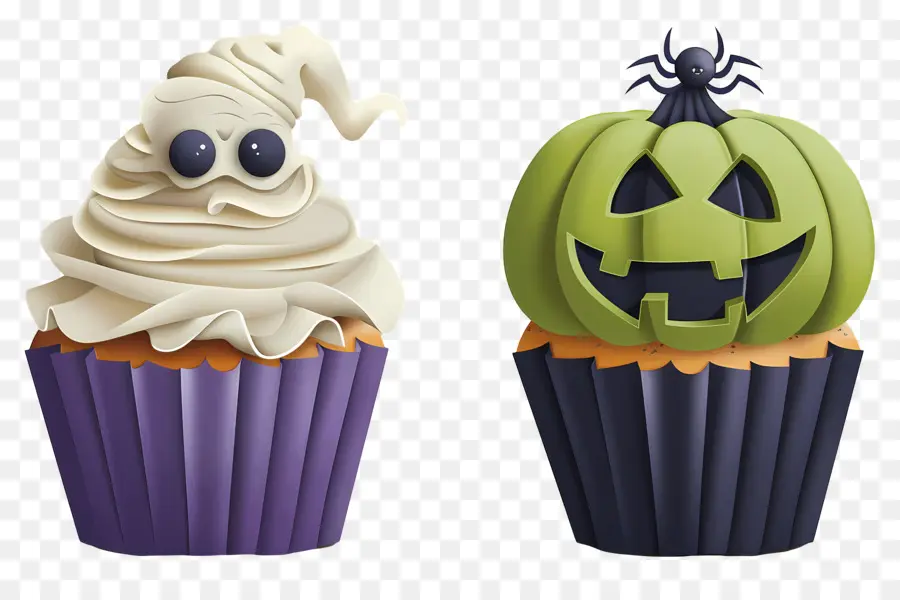 Bolinhos De Halloween，Fantasma PNG