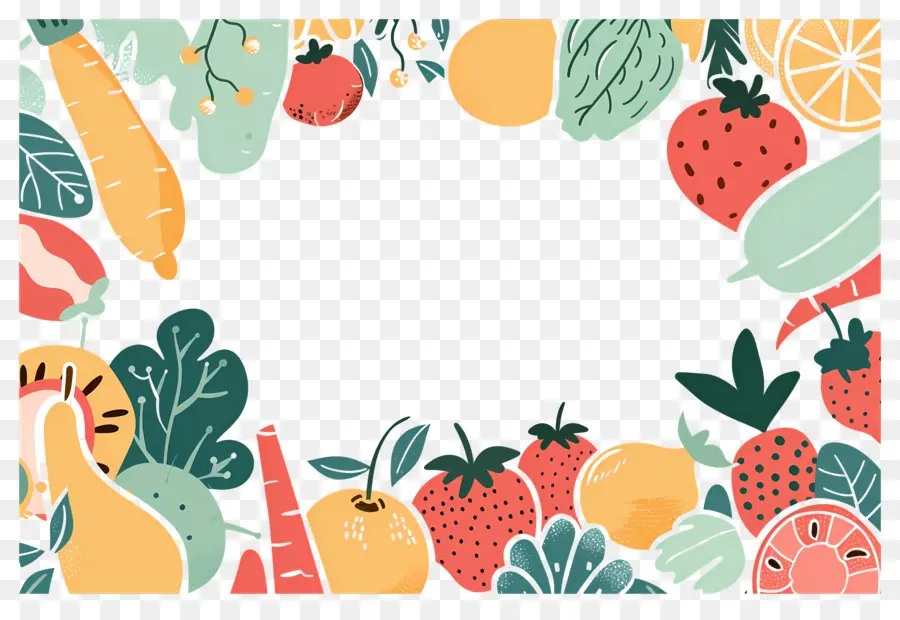 Fundo Alimentar，Quadro De Frutas PNG