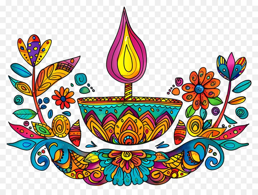 Flor De Diwali，Diy Decorativo PNG