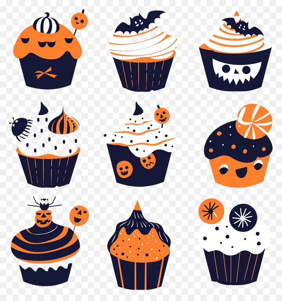 Bolinhos De Halloween，Sobremesa PNG