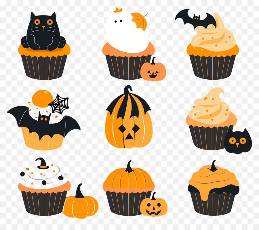 Bolinhos De Halloween，Gato PNG