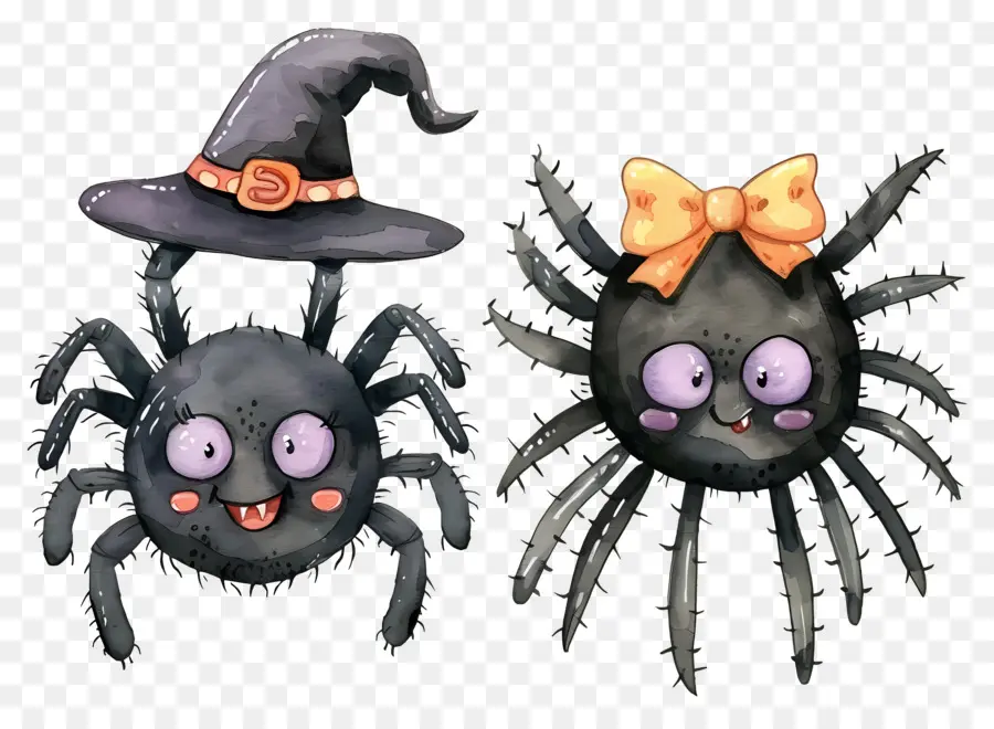 Aranhas De Halloween，Chapéus PNG