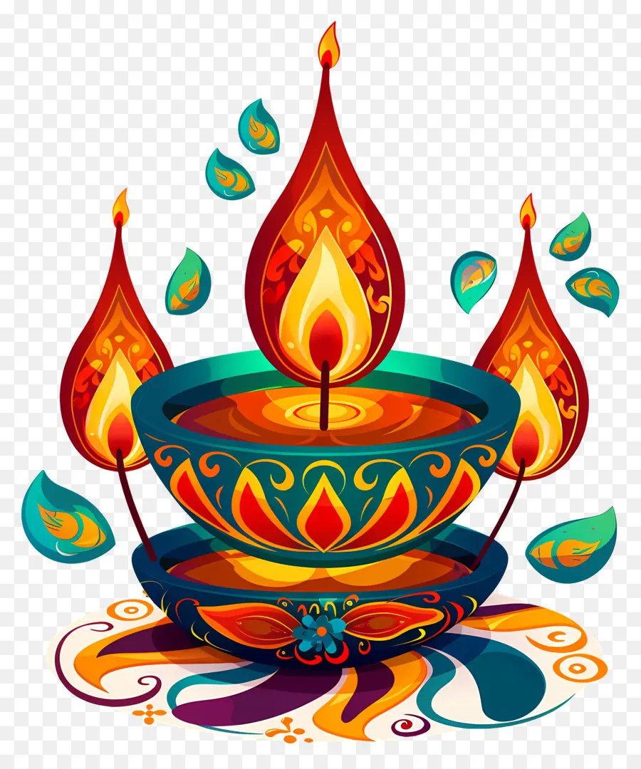 Vela Diwali，Diy Decorativo PNG