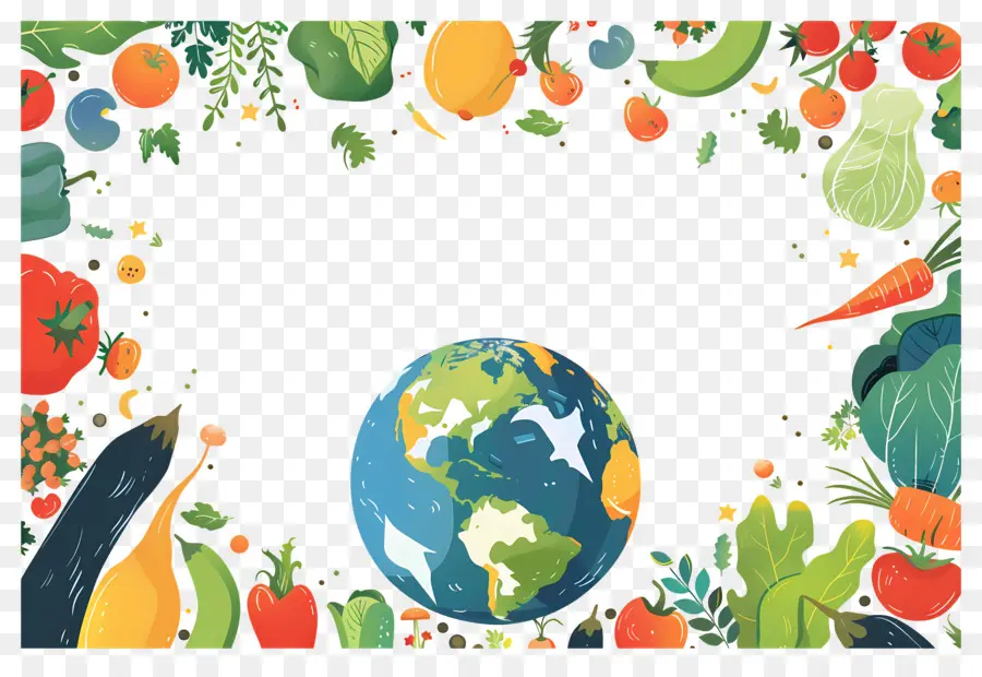 Fundo Alimentar，Terra E Vegetais PNG