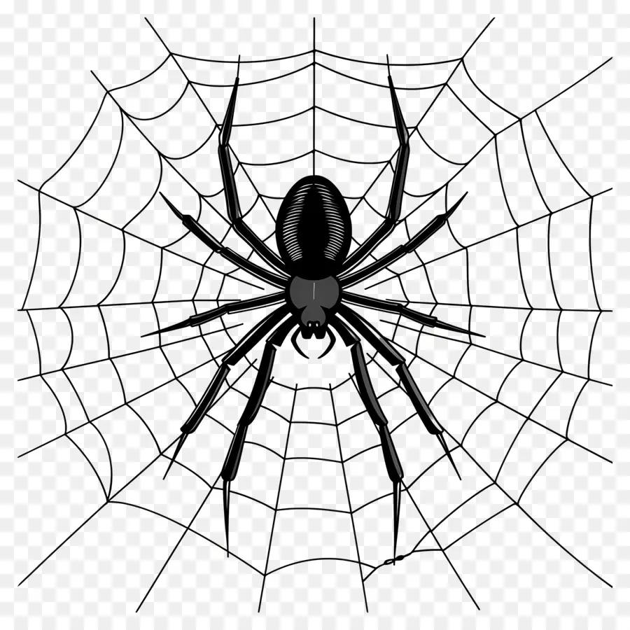 Teia De Aranha De Halloween，Aranha Na Web PNG