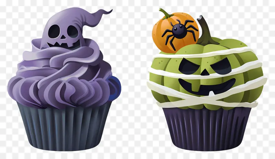 Bolinhos De Halloween，Fantasma PNG