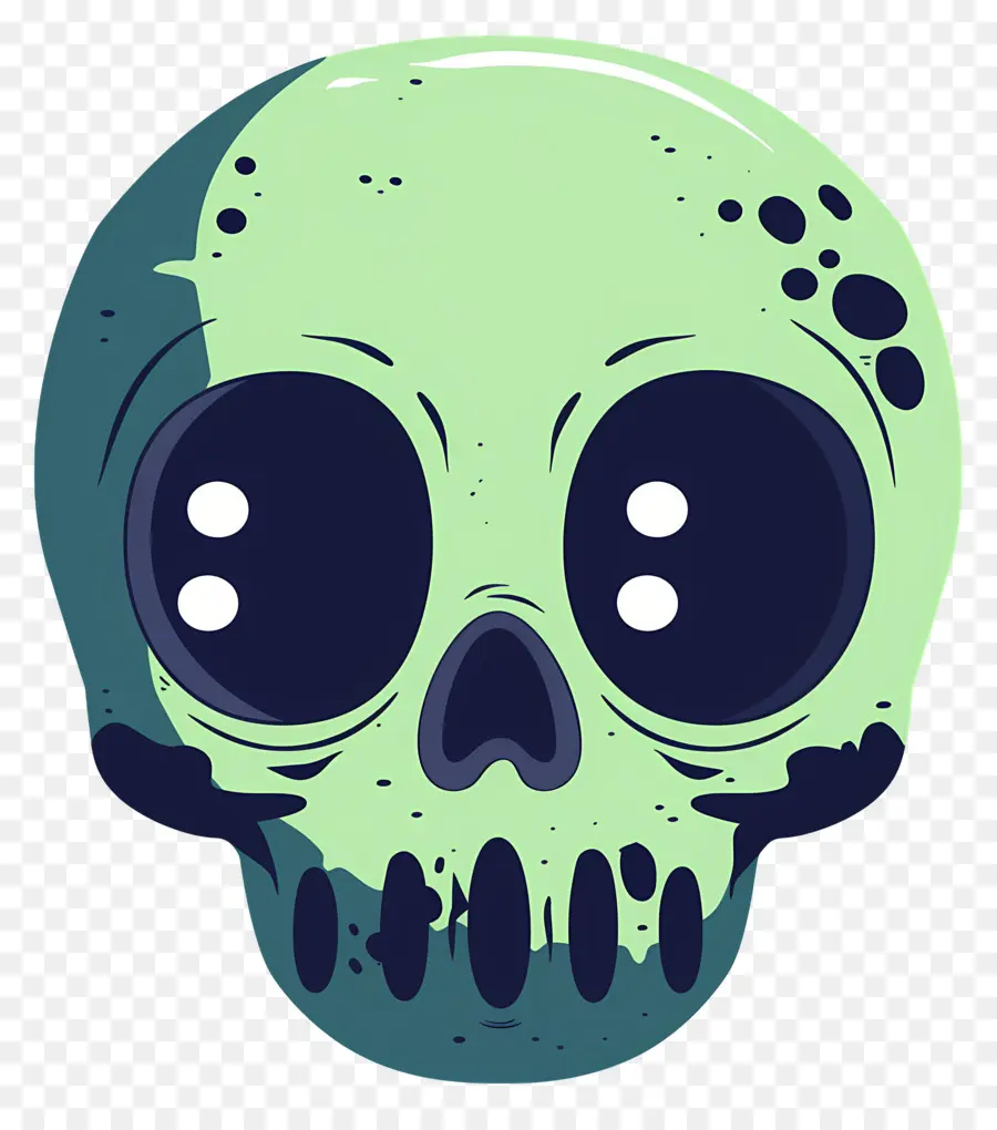 Caveira De Halloween，Crânio Azul Escuro PNG