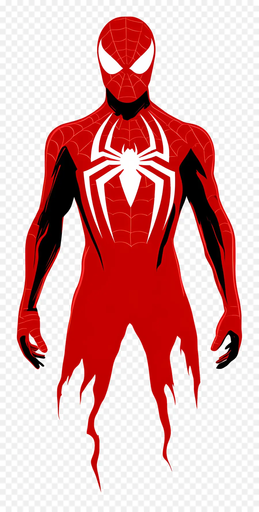 Homem Aranha Em Pé，Silhueta De Super Herói PNG