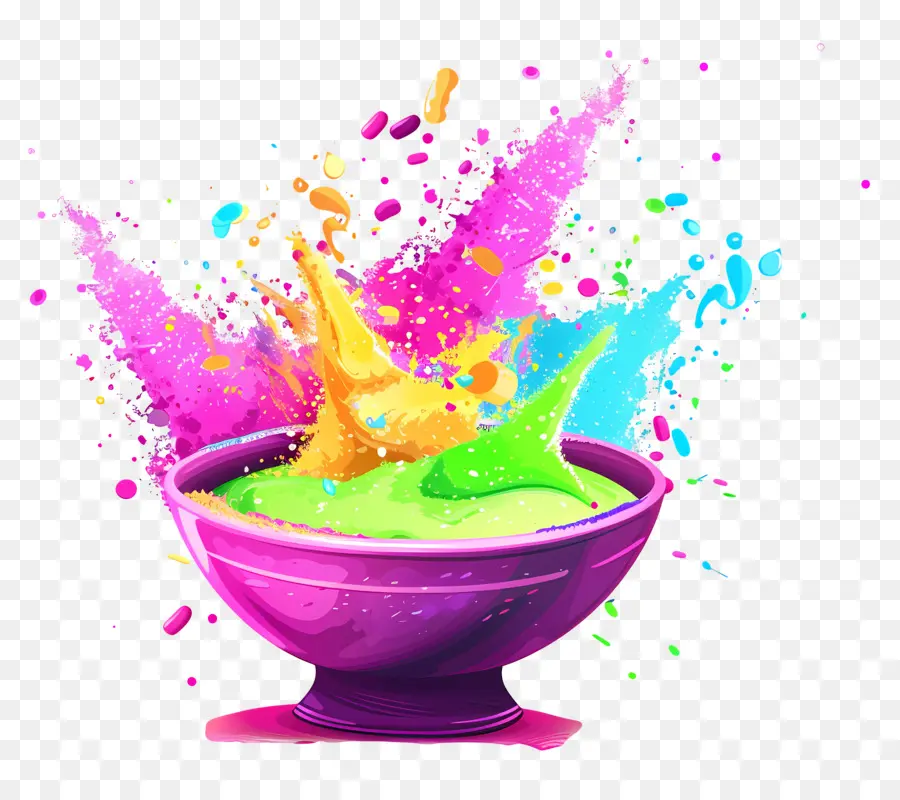 Fundo Holi，Respingo De Cor PNG