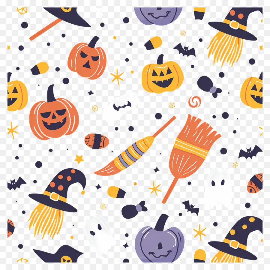 Fundo De Halloween，Padrão De Halloween PNG