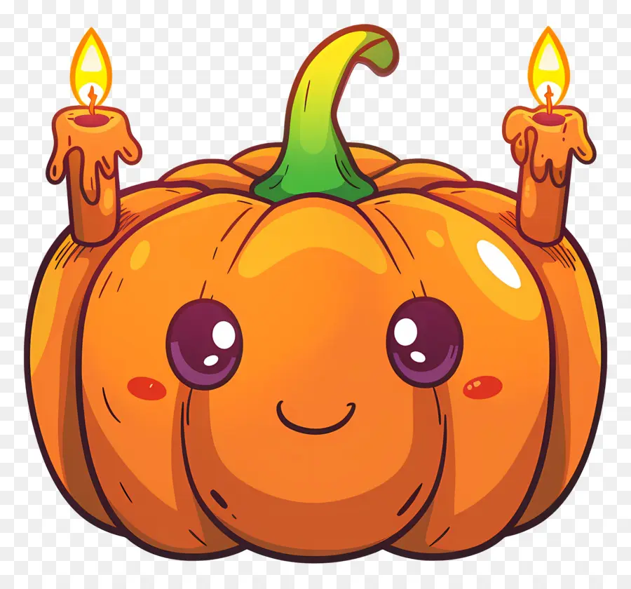 Velas De Halloween，Abóbora PNG