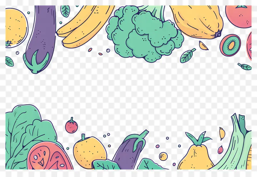 Fundo Alimentar，Frutas E Legumes PNG