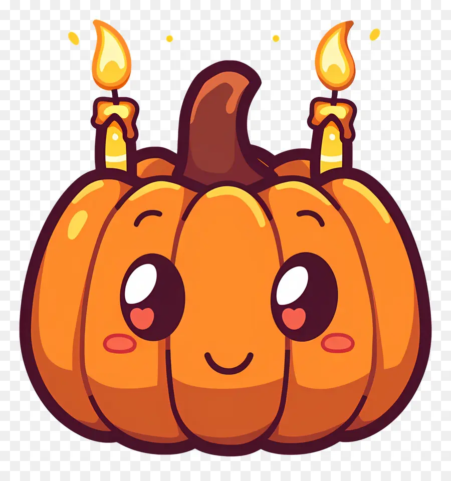 Velas De Halloween，Abóbora PNG