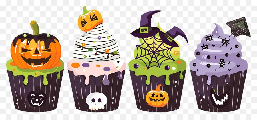 Bolinhos De Halloween，Aranha PNG