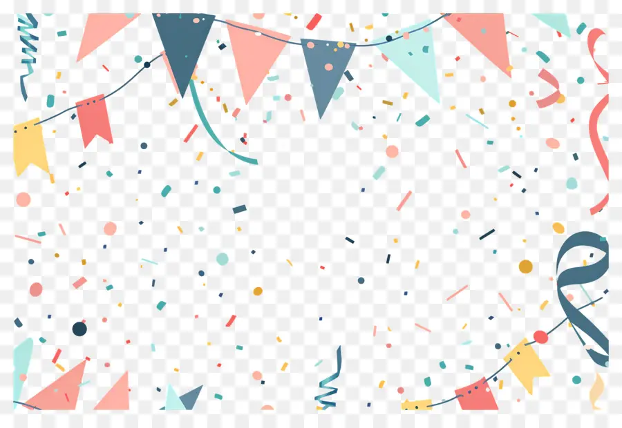 Fundo De Aniversário，Decorações Para Festas PNG