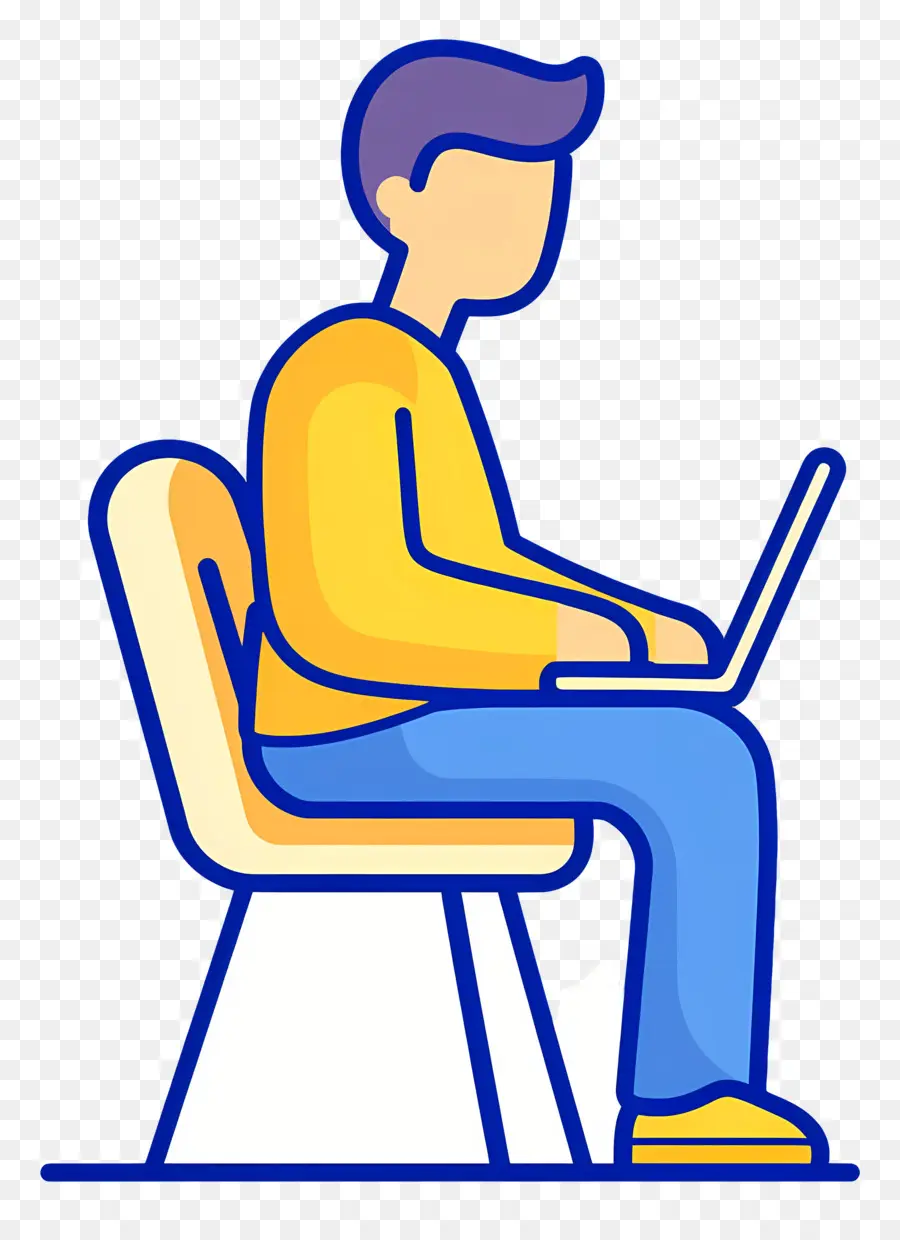 Estudante De Informática，Pessoa Com Laptop PNG