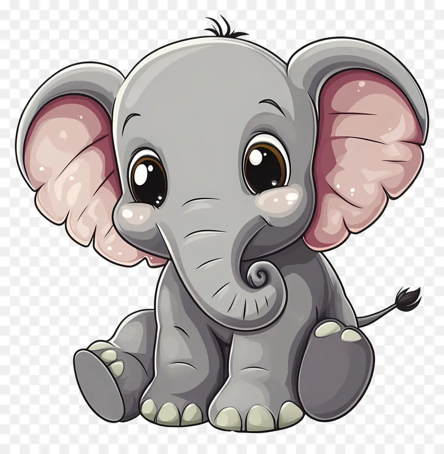 Bebê Elefante，Elefante Fofo PNG