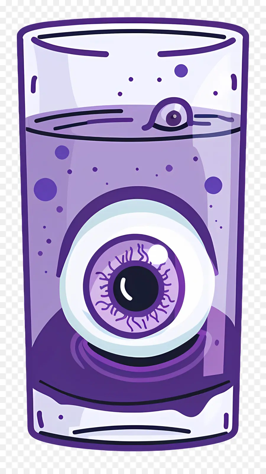 Bebida De Halloween，Bebida De Globo Ocular Roxo PNG