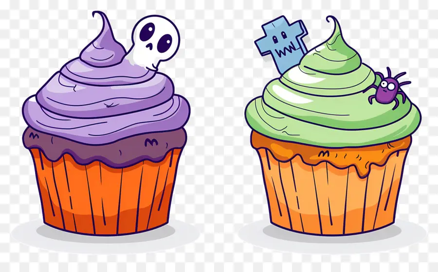 Bolinhos De Halloween，Aranha PNG