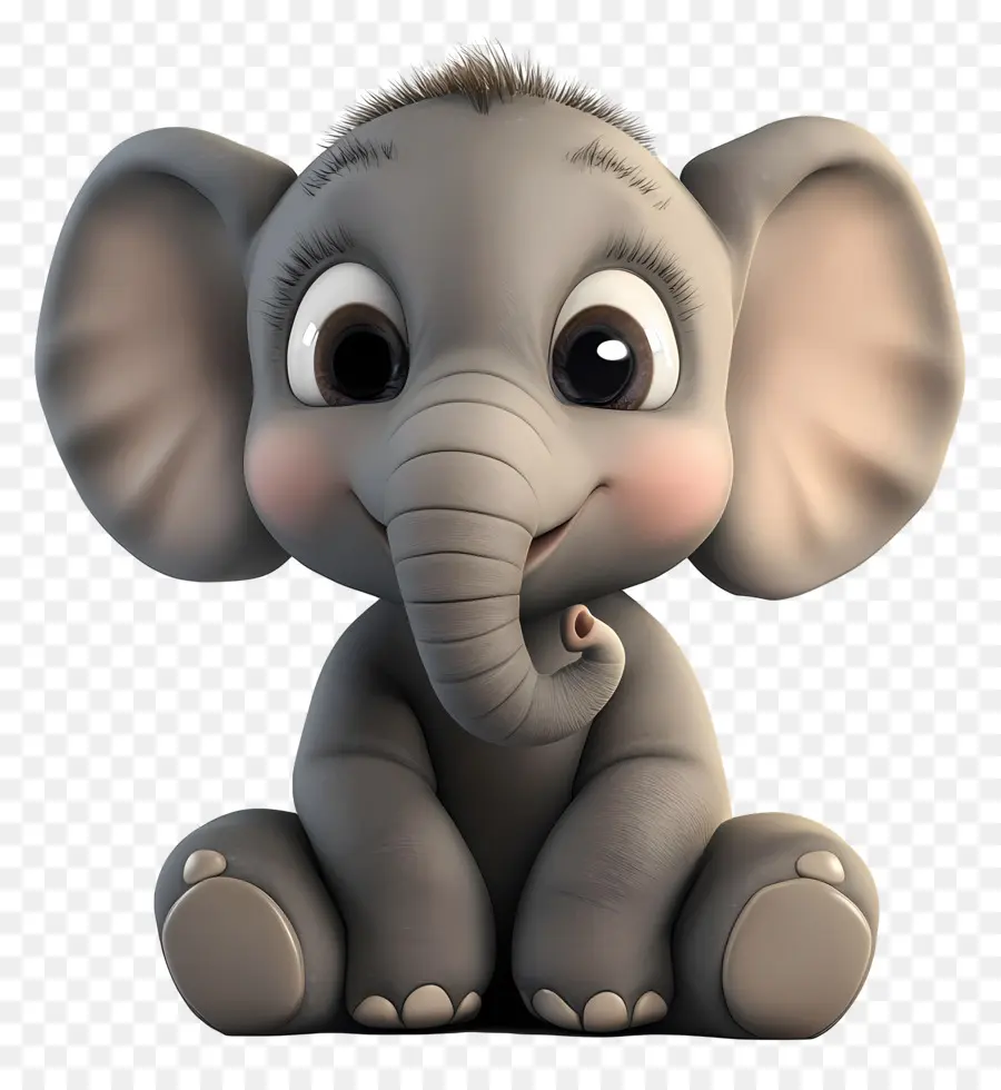 Bebê Elefante，Elefante Fofo PNG