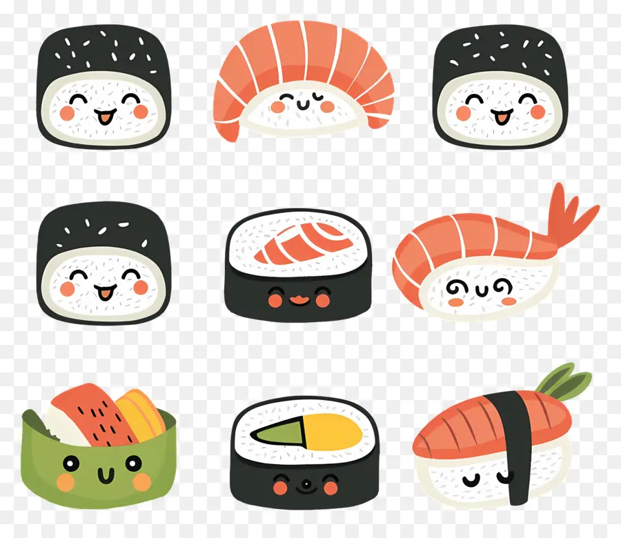 Sushi Fofo，Sushi PNG