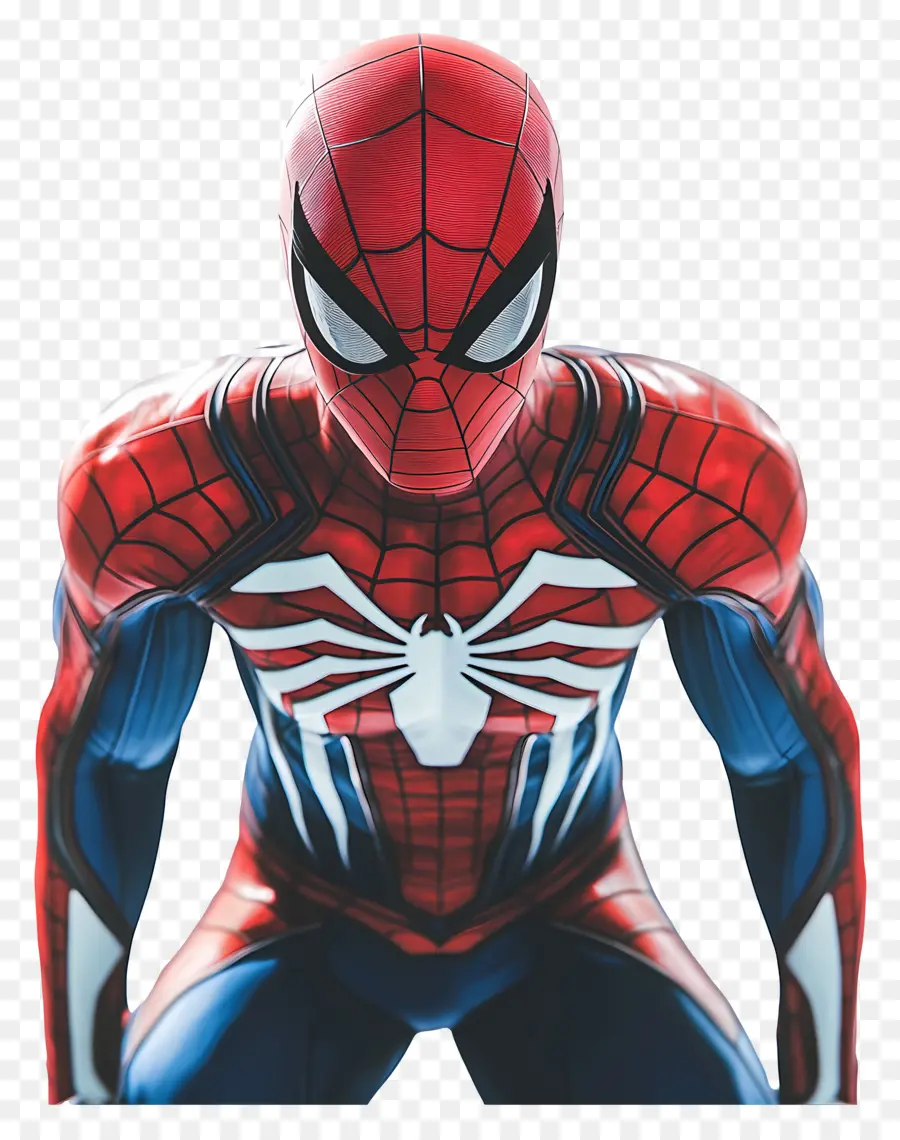 Homem Aranha Em Pé，Homem Aranha Em Terno Vermelho E Azul PNG