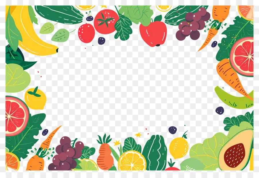 Fundo Alimentar，Doodles De Vegetais PNG