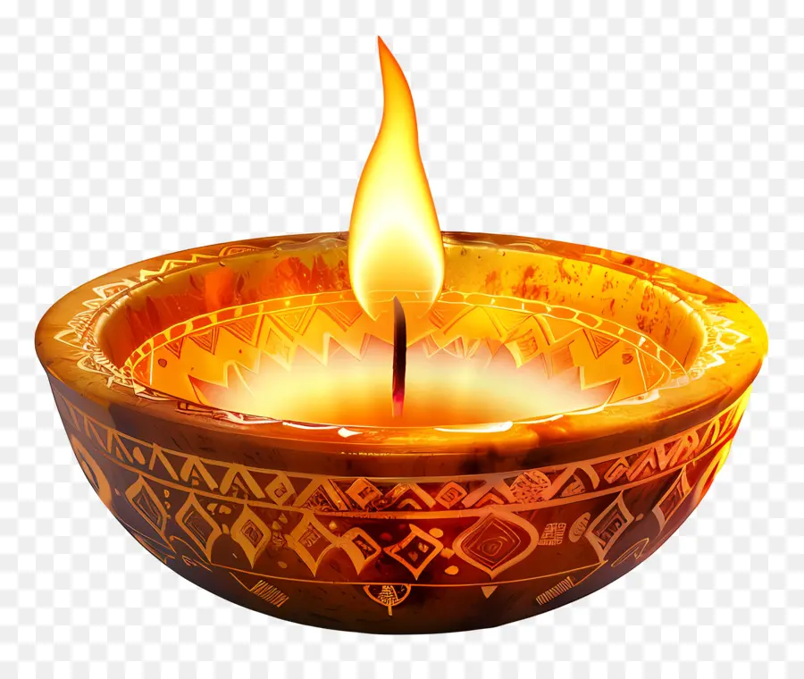 Vela Diwali，Lâmpada De óleo Decorativa PNG