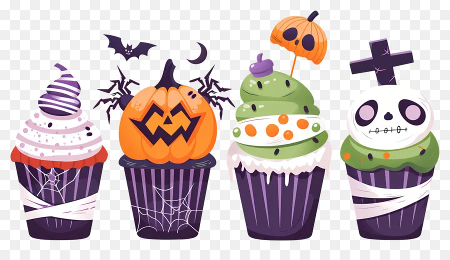 Bolinhos De Halloween，Aranha PNG