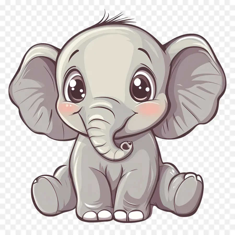 Bebê Elefante，Elefante Fofo PNG