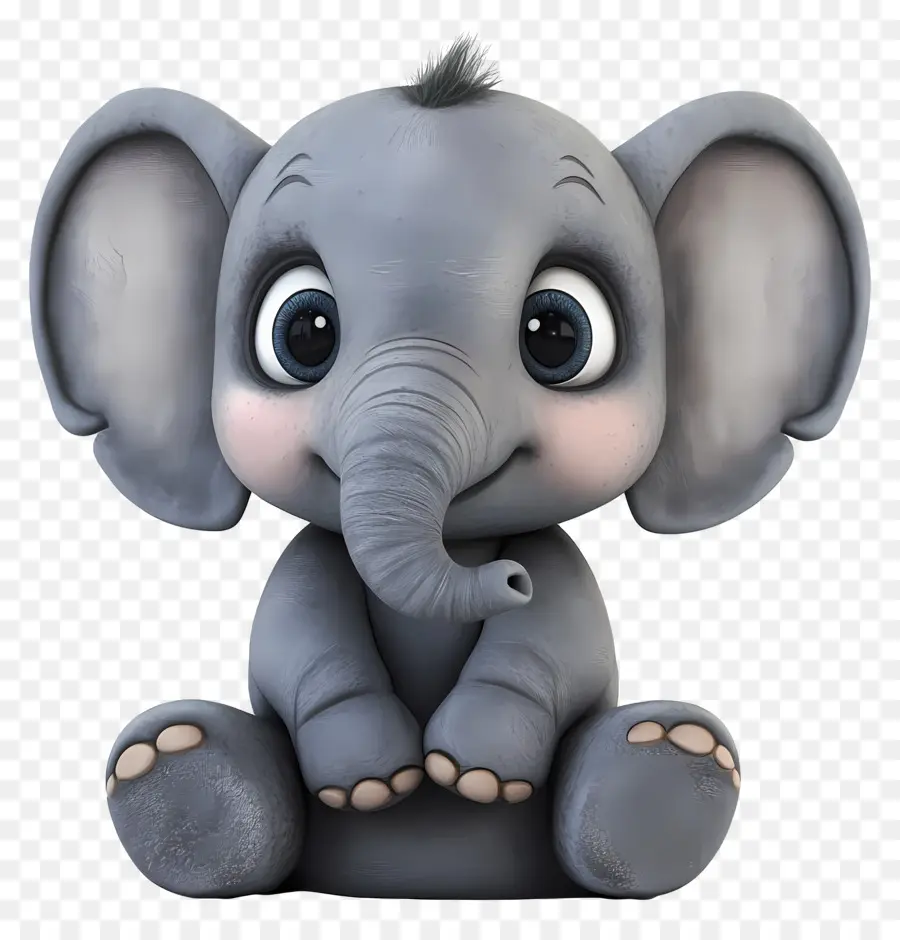 Bebê Elefante，Elefante Fofo PNG