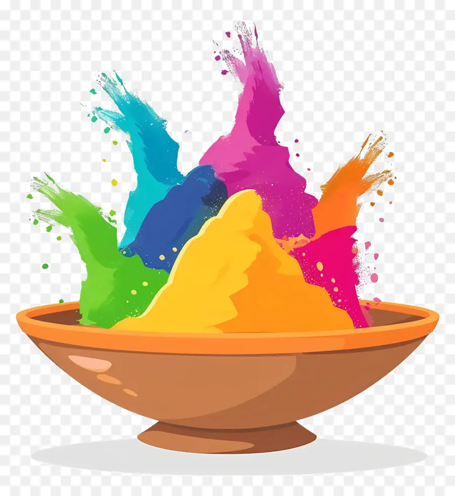 Fundo Holi，Pó Colorido PNG