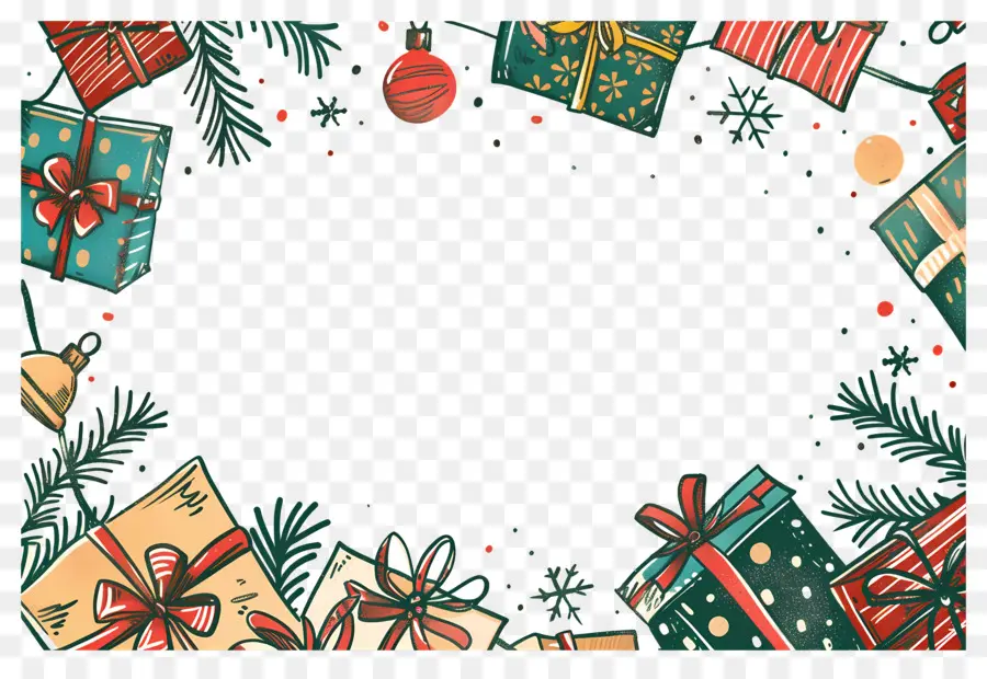 Fundo De Natal，Árvore De Natal E Presentes PNG