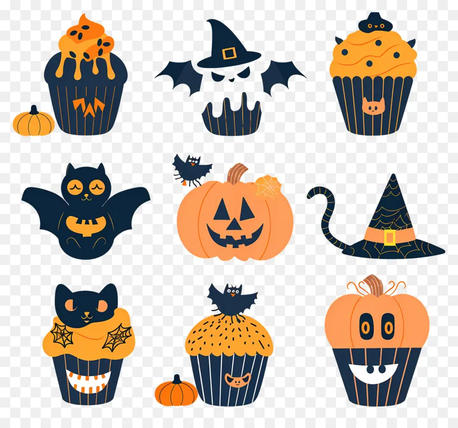 Bolinhos De Halloween，Gato PNG