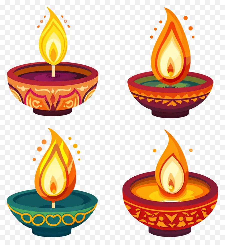 Vela Diwali，Diy Decorativo PNG