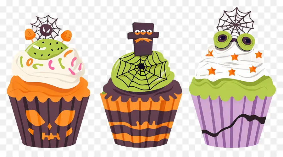 Bolinhos De Halloween，Aranha PNG