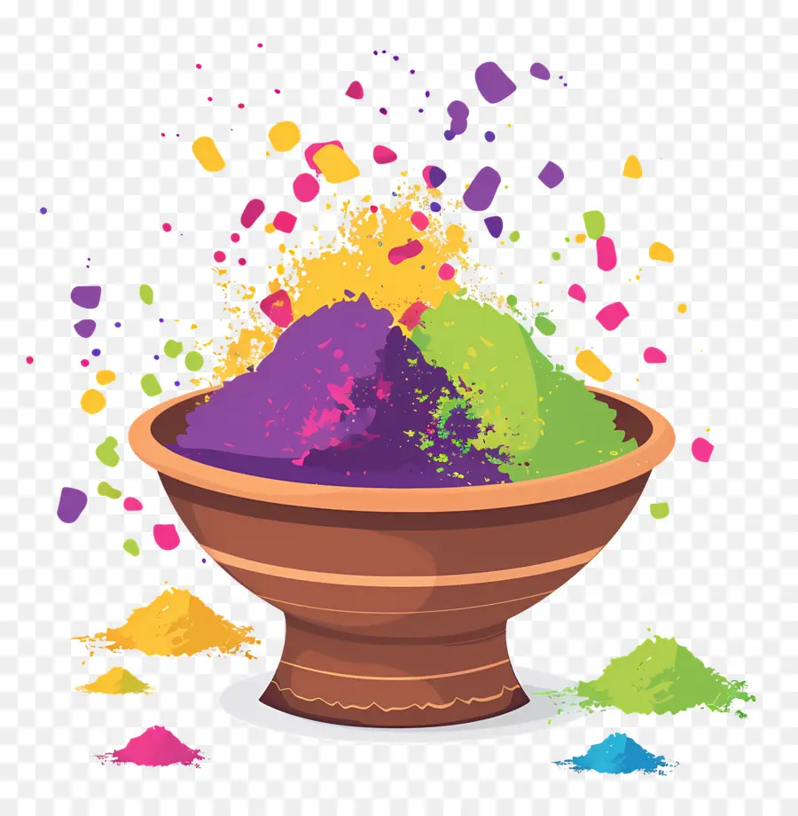 Fundo Holi，Pó Colorido PNG