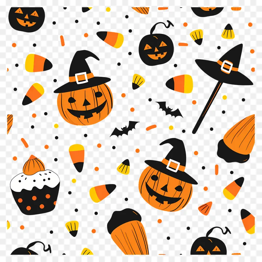 Fundo De Halloween，Padrão De Halloween PNG