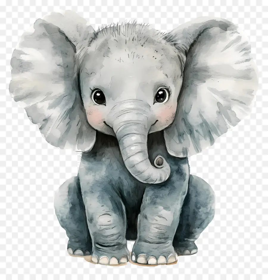 Bebê Elefante，Elefante Colorido PNG