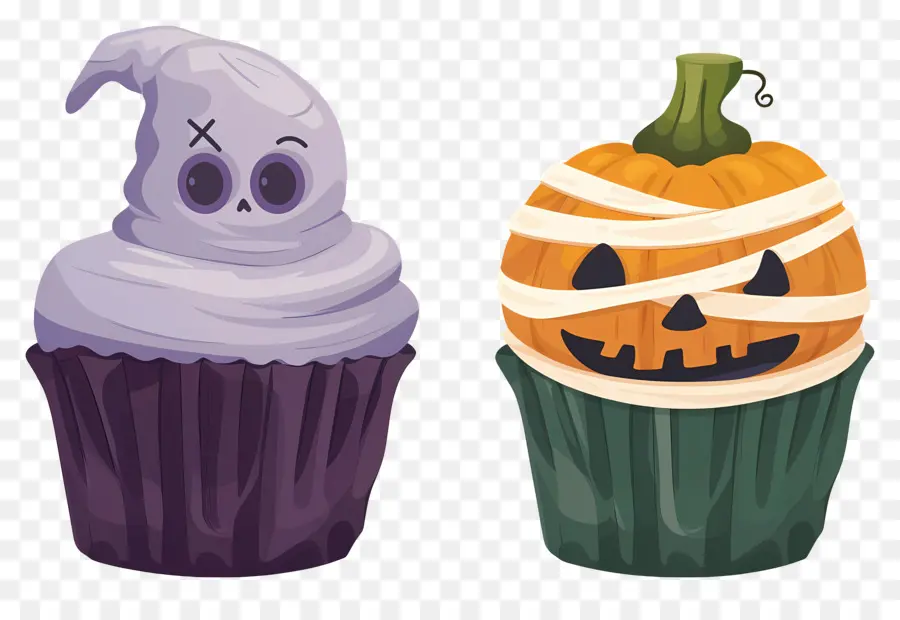 Bolinhos De Halloween，Fantasma PNG