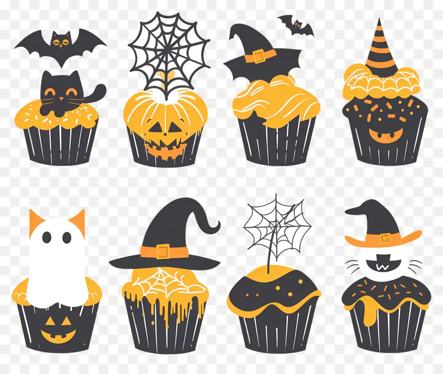 Bolinhos De Halloween，Gato PNG