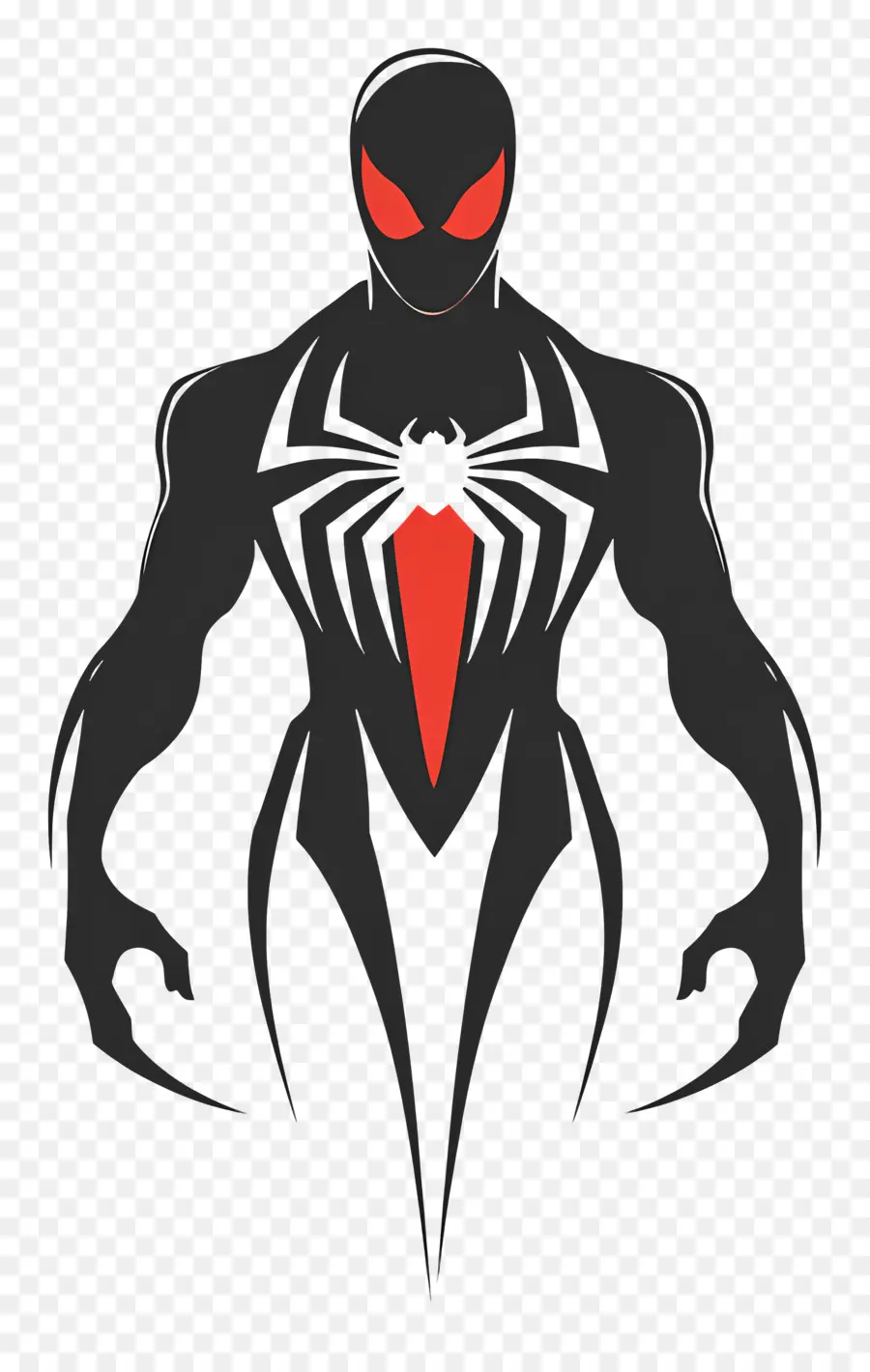 Homem Aranha Em Pé，Silhueta Do Homem Aranha Negro PNG