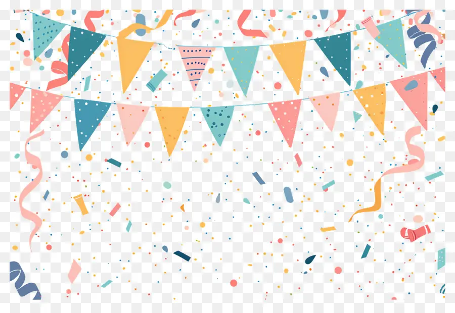 Fundo De Aniversário，Decorações Para Festas PNG