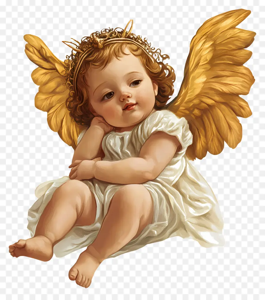 Bebê Anjo，Anjo Adormecido PNG